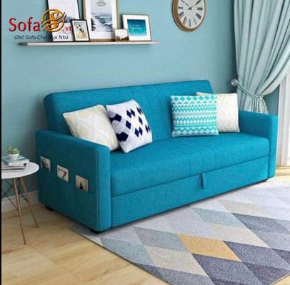 Ghế sofa giường đa năng màu xanh